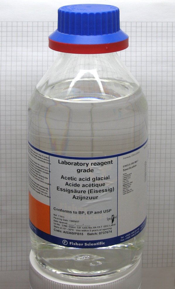 Representative photograph of Acetic acid sample (CAS 64-19-7)