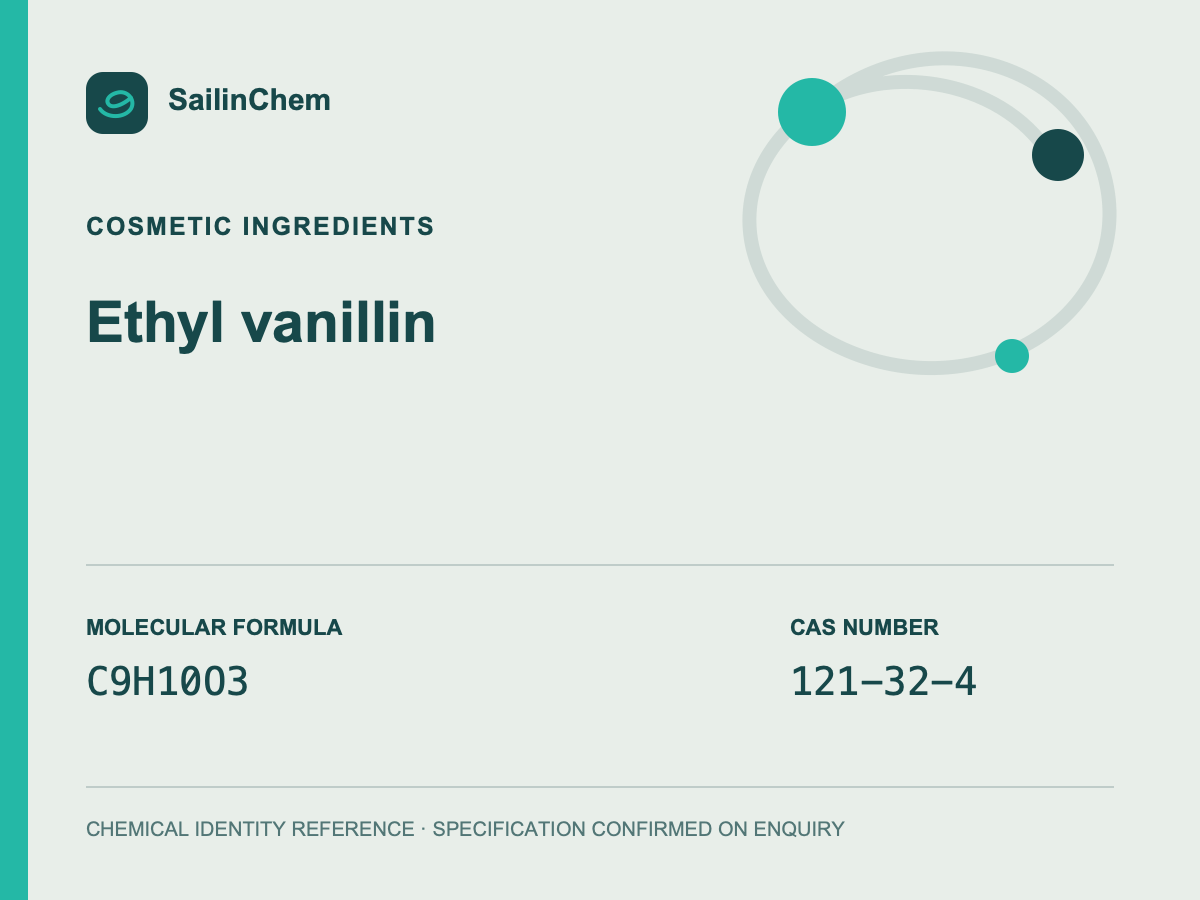Ethyl vanillin (CAS 121-32-4) chemical identity reference