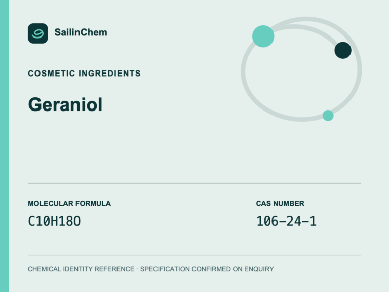 Geraniol (CAS 106-24-1) chemical identity reference