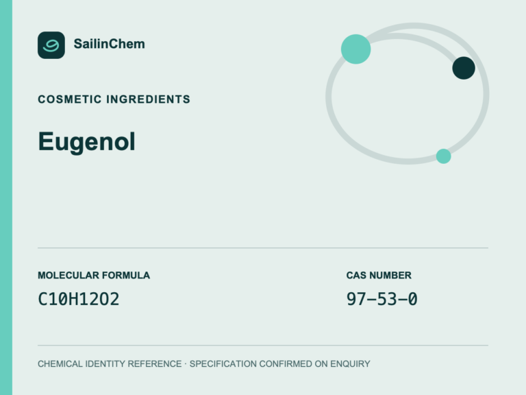 Eugenol (CAS 97-53-0) chemical identity reference