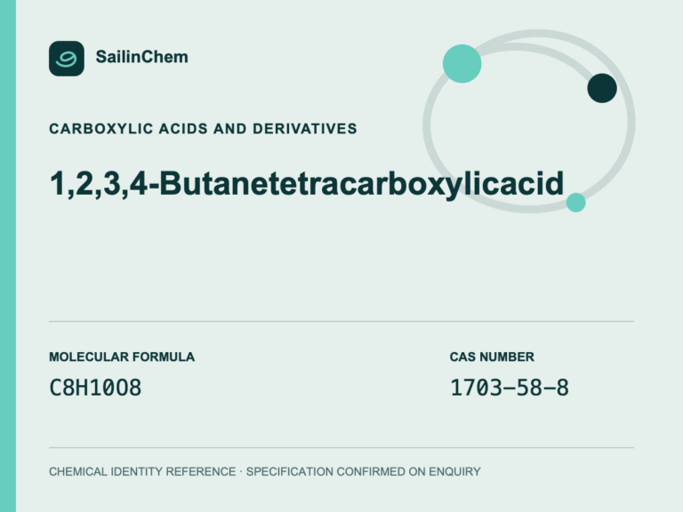 1,2,3,4-Butanetetracarboxylic acid (CAS 1703-58-8) chemical identity reference