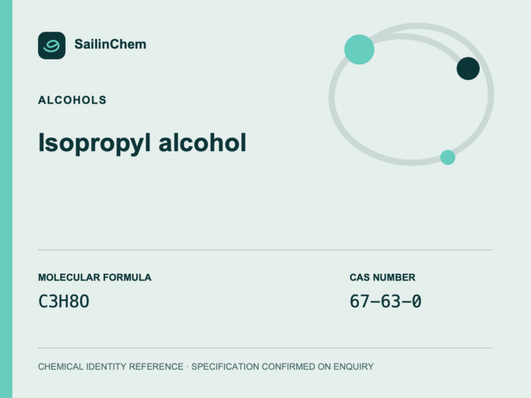 Isopropyl alcohol (CAS 67-63-0) chemical identity reference