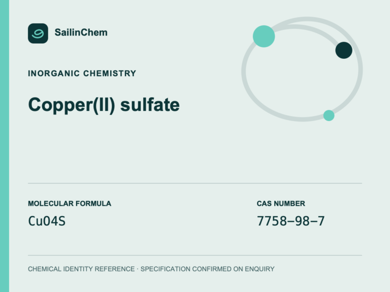 Copper(II) sulfate (CAS 7758-98-7) chemical identity reference
