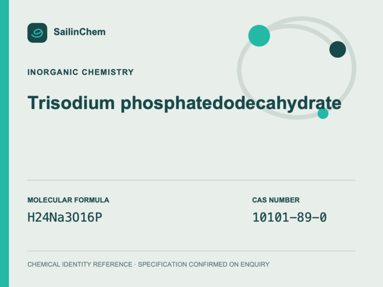 Trisodium phosphate dodecahydrate (CAS 10101-89-0) chemical identity reference