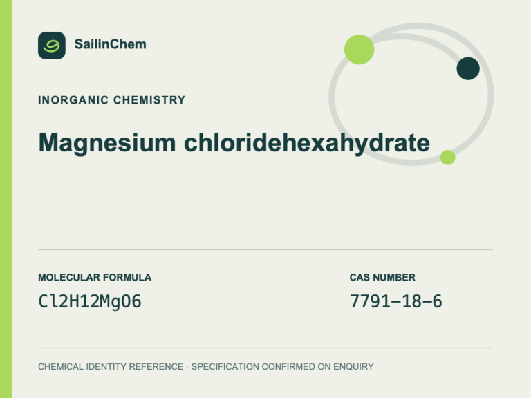 Magnesium chloride hexahydrate (CAS 7791-18-6) chemical identity reference