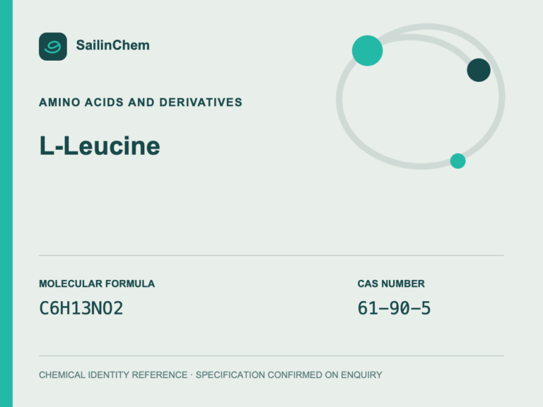 L-Leucine (CAS 61-90-5) chemical identity reference