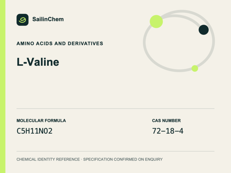 L-Valine (CAS 72-18-4) chemical identity reference