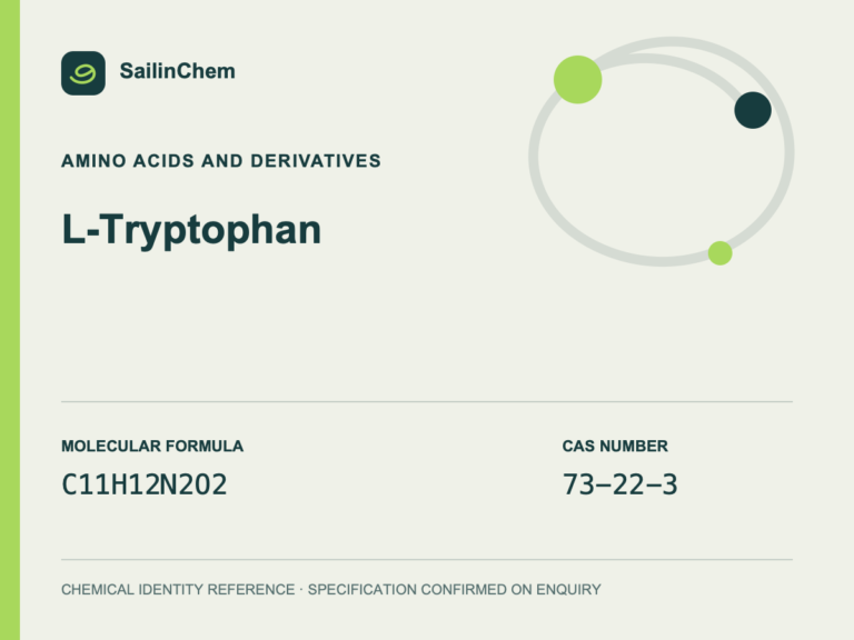 L-Tryptophan (CAS 73-22-3) chemical identity reference