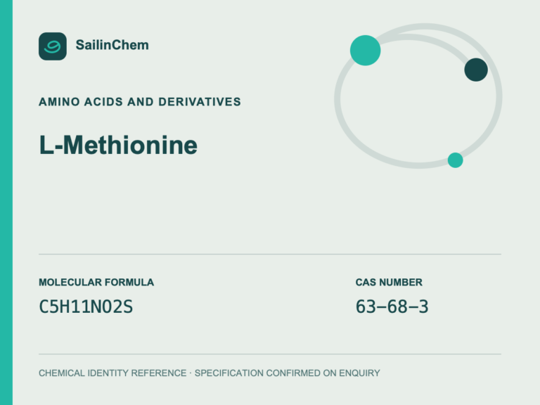 L-Methionine (CAS 63-68-3) chemical identity reference