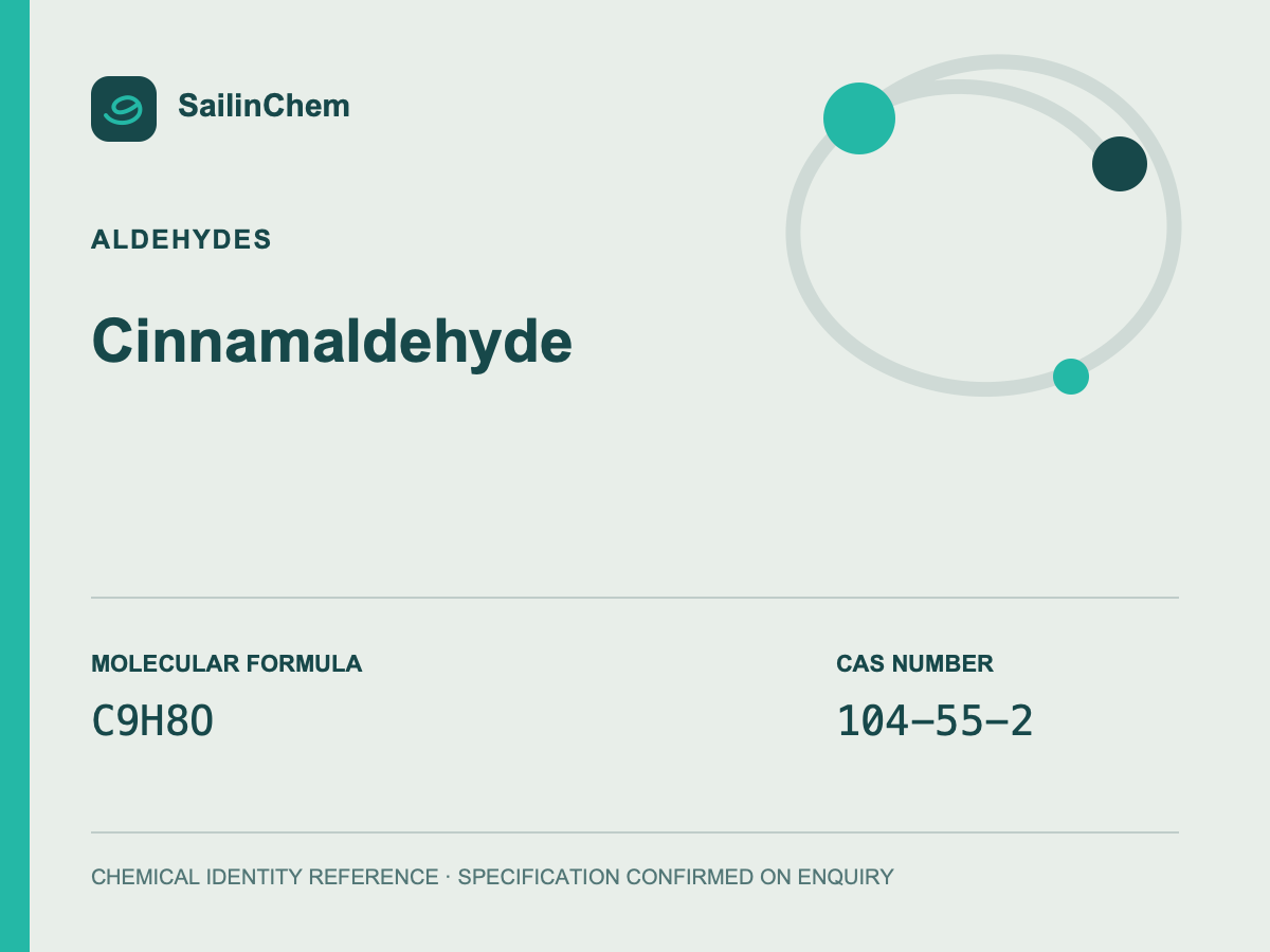 Cinnamaldehyde (CAS 104-55-2) chemical identity reference
