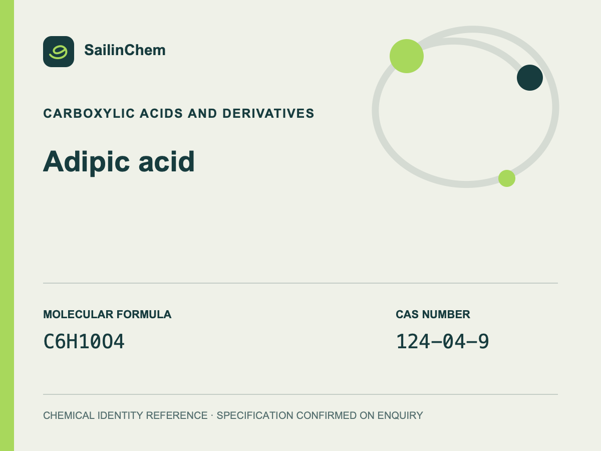 Adipic acid (CAS 124-04-9) chemical identity reference