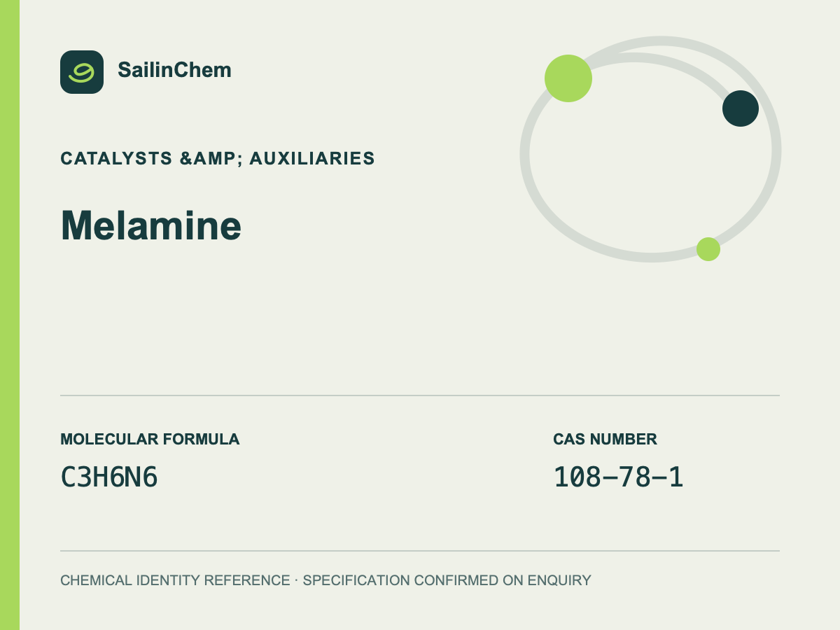 Melamine (CAS 108-78-1) chemical identity reference