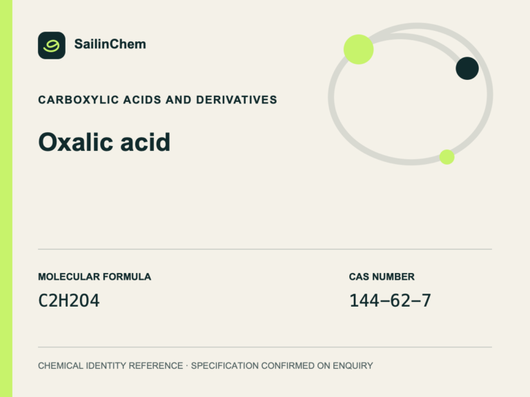 Oxalic acid (CAS 144-62-7) chemical identity reference