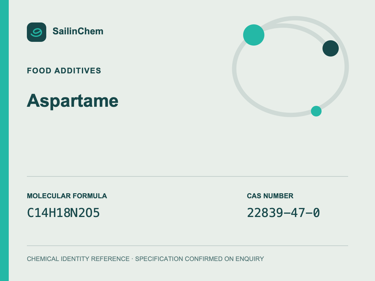 Aspartame (CAS 22839-47-0) chemical identity reference