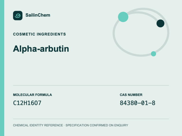 Alpha-arbutin (CAS 84380-01-8) chemical identity reference