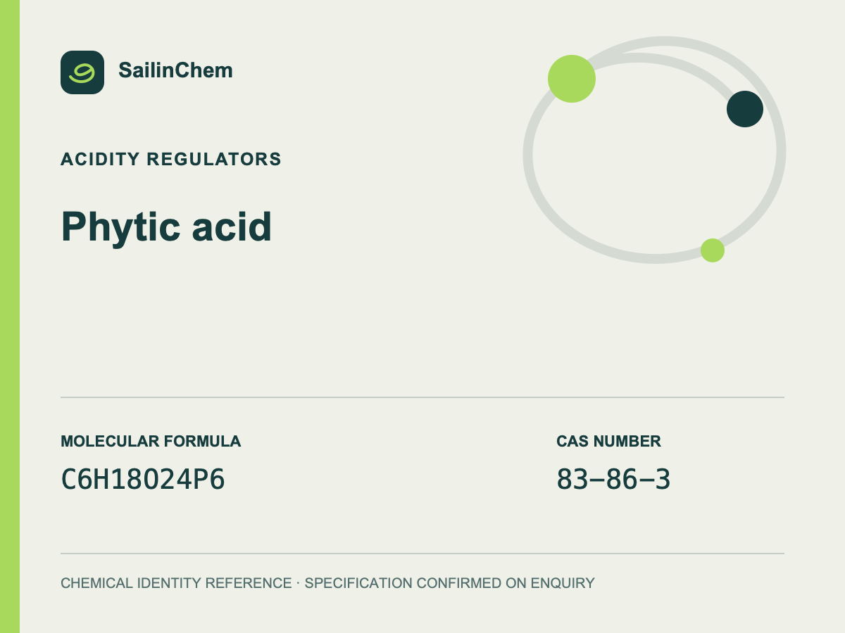 Phytic acid (CAS 83-86-3) chemical identity reference