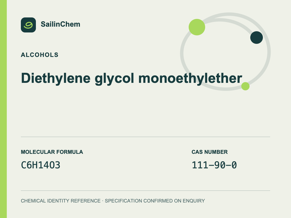 Diethylene glycol monoethyl ether (CAS 111-90-0) chemical identity reference