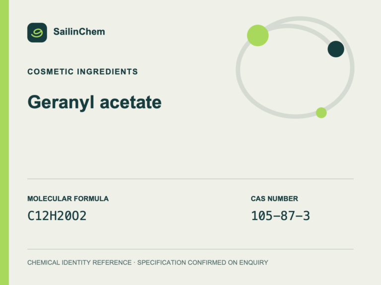 Geranyl acetate (CAS 105-87-3) chemical identity reference