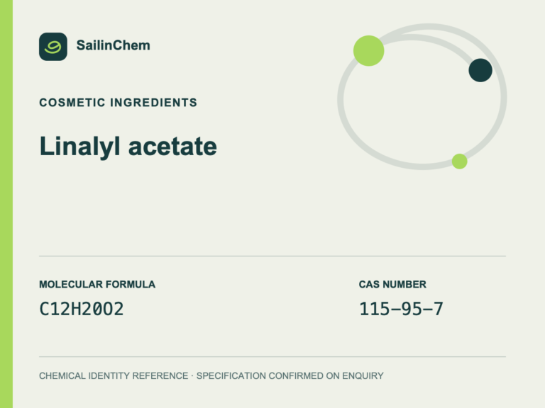 Linalyl acetate (CAS 115-95-7) chemical identity reference