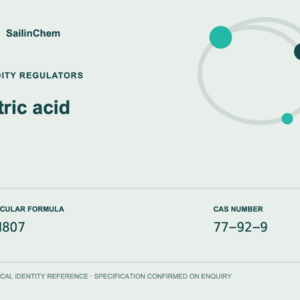 Citric acid (CAS 77-92-9) chemical identity reference