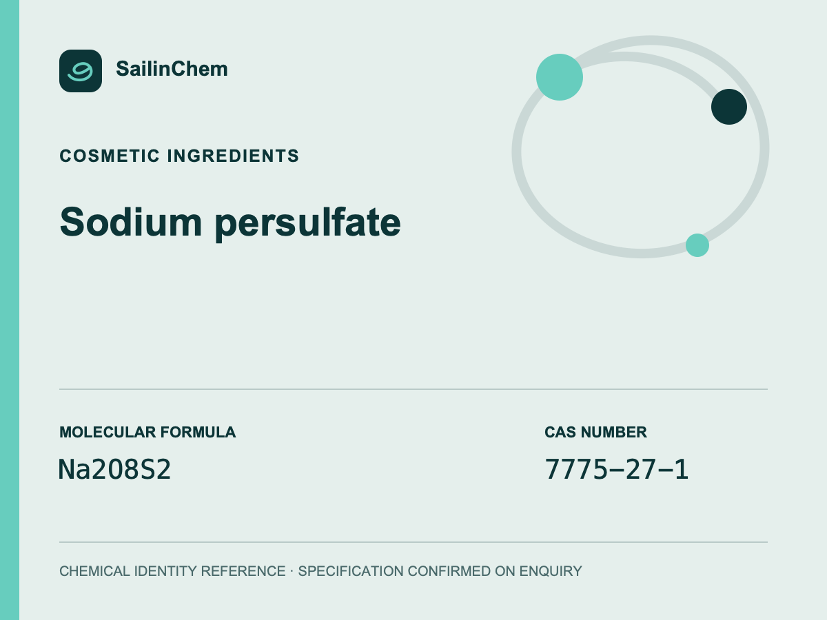Sodium persulfate (CAS 7775-27-1) chemical identity reference