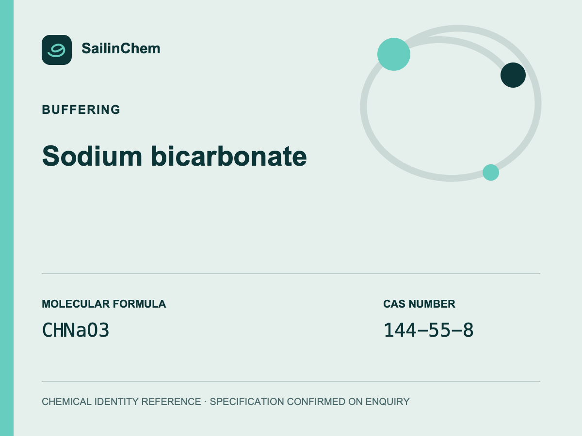 Sodium bicarbonate (CAS 144-55-8) chemical identity reference