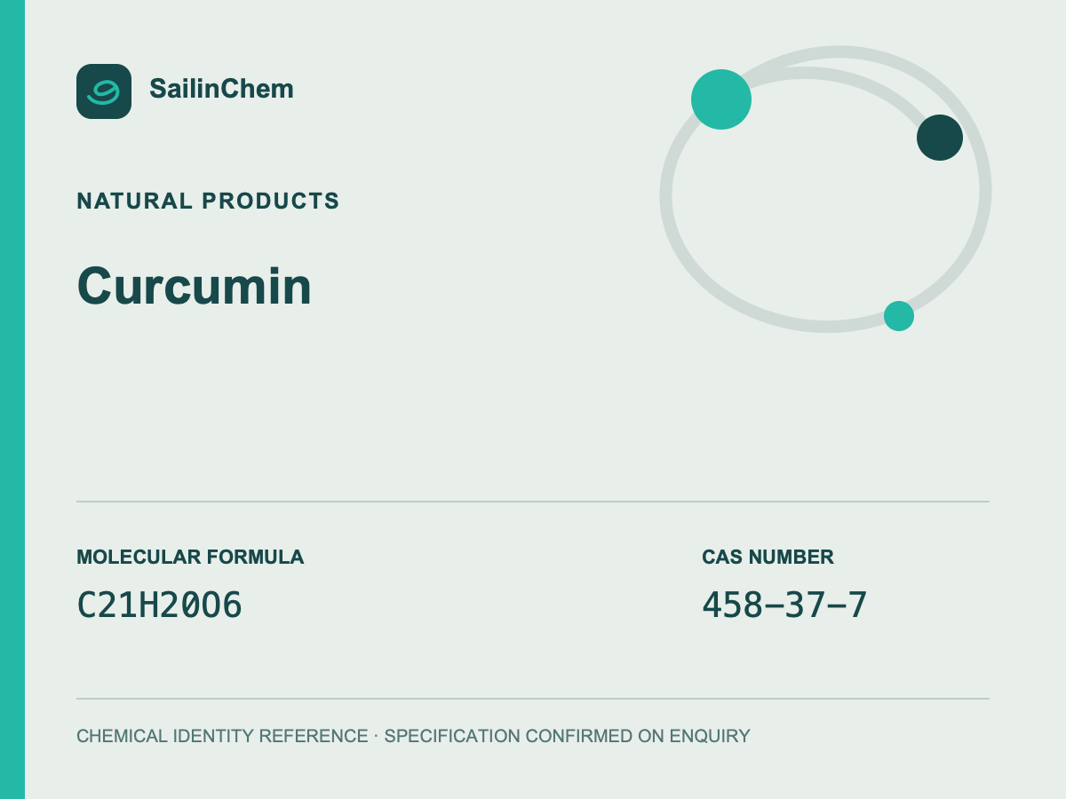 Curcumin (CAS 458-37-7) chemical identity reference