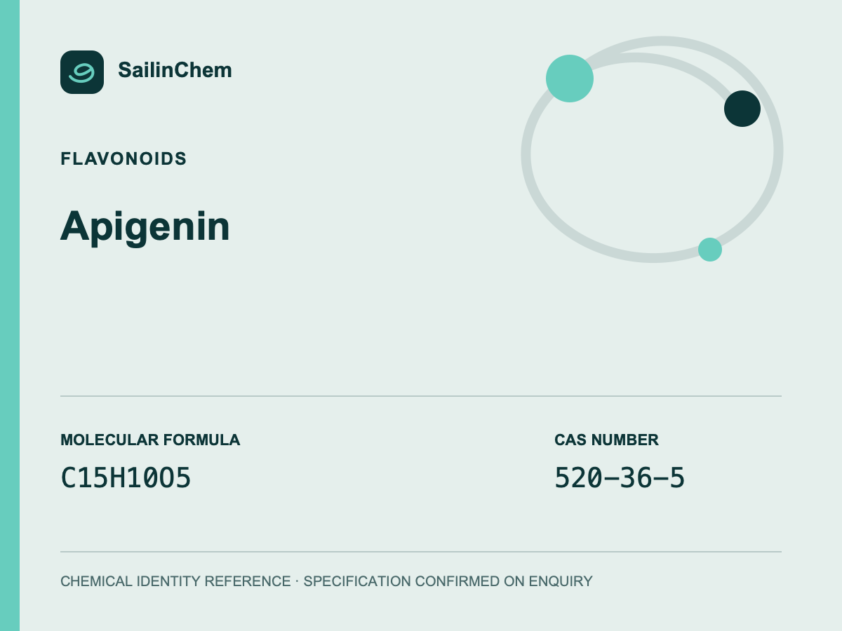 Apigenin (CAS 520-36-5) chemical identity reference
