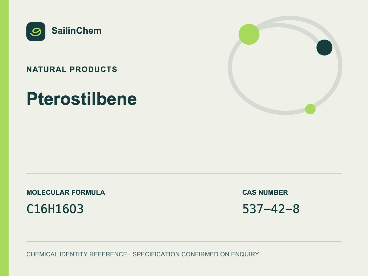 Pterostilbene (CAS 537-42-8) chemical identity reference