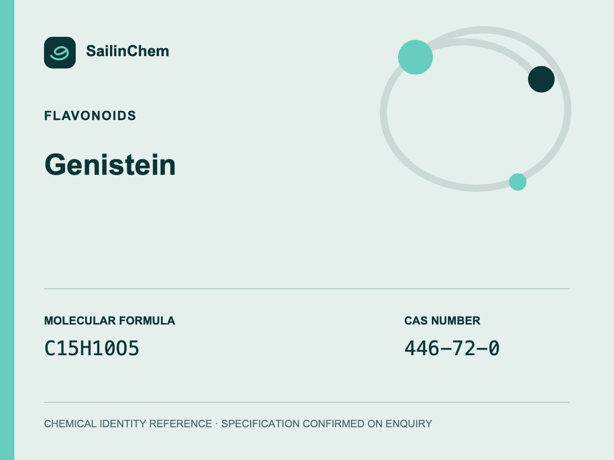 Genistein (CAS 446-72-0) chemical identity reference