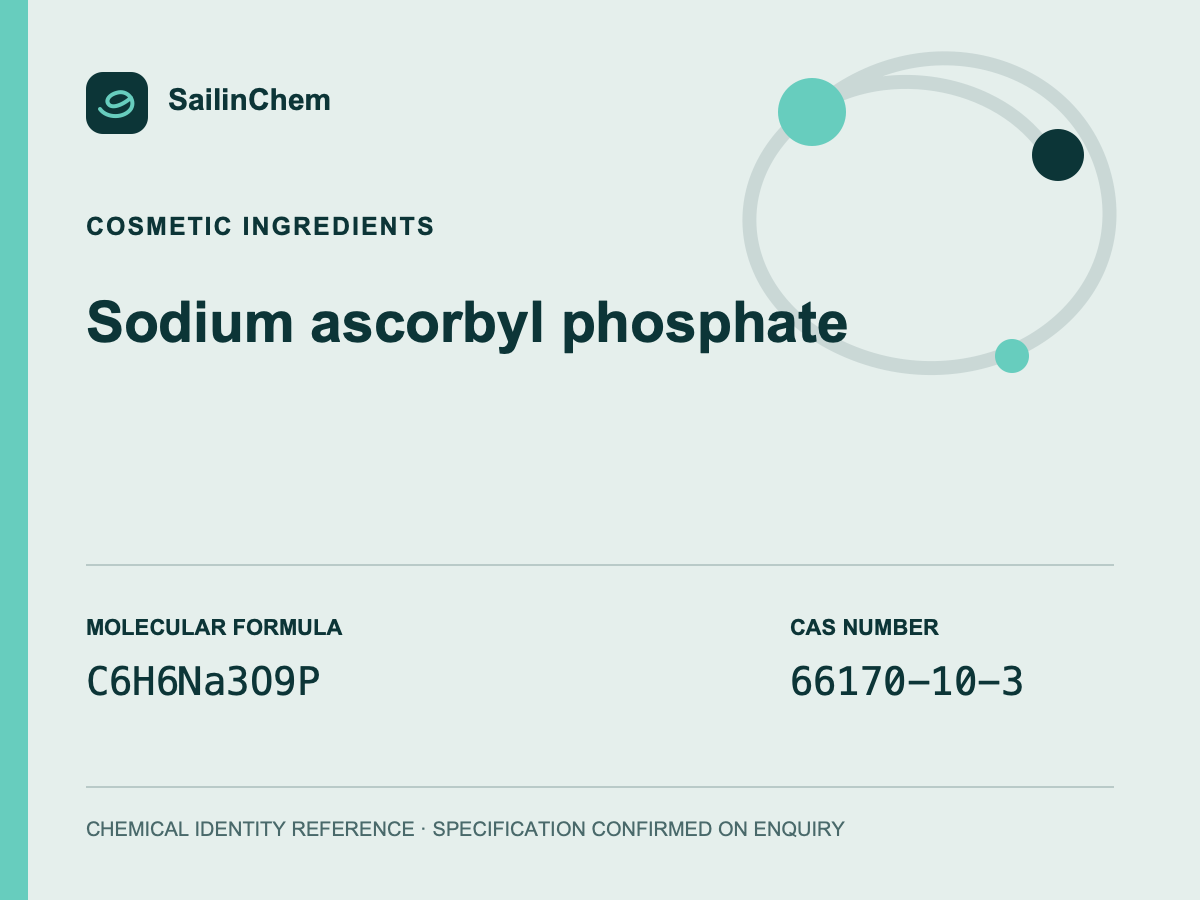 Sodium ascorbyl phosphate (CAS 66170-10-3) chemical identity reference