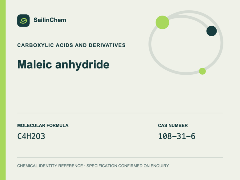 Maleic anhydride (CAS 108-31-6) chemical identity reference