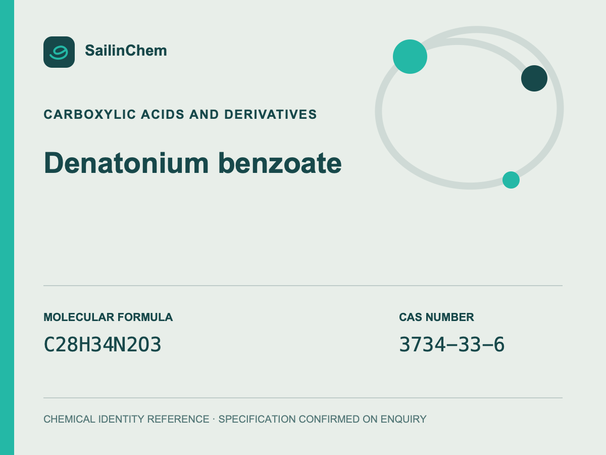 Denatonium benzoate (CAS 3734-33-6) chemical identity reference
