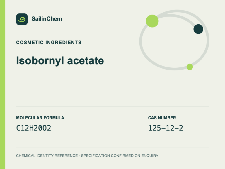 Isobornyl acetate (CAS 125-12-2) chemical identity reference