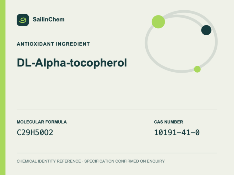 DL-Alpha-tocopherol (CAS 10191-41-0) chemical identity reference
