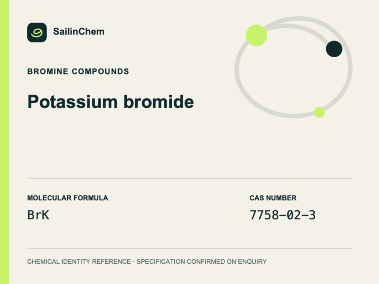 Potassium bromide (CAS 7758-02-3) chemical identity reference