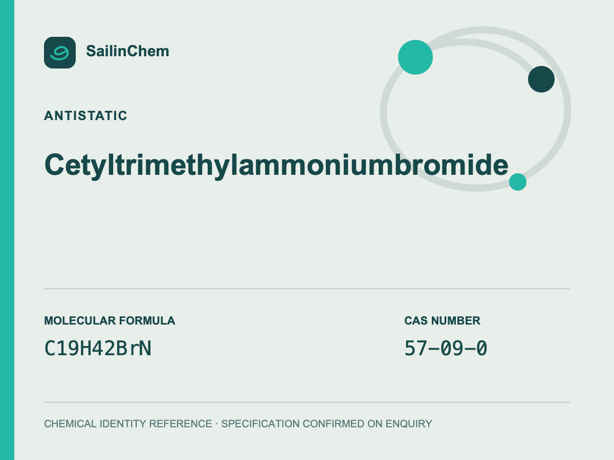 Cetyltrimethylammonium bromide (CAS 57-09-0) chemical identity reference
