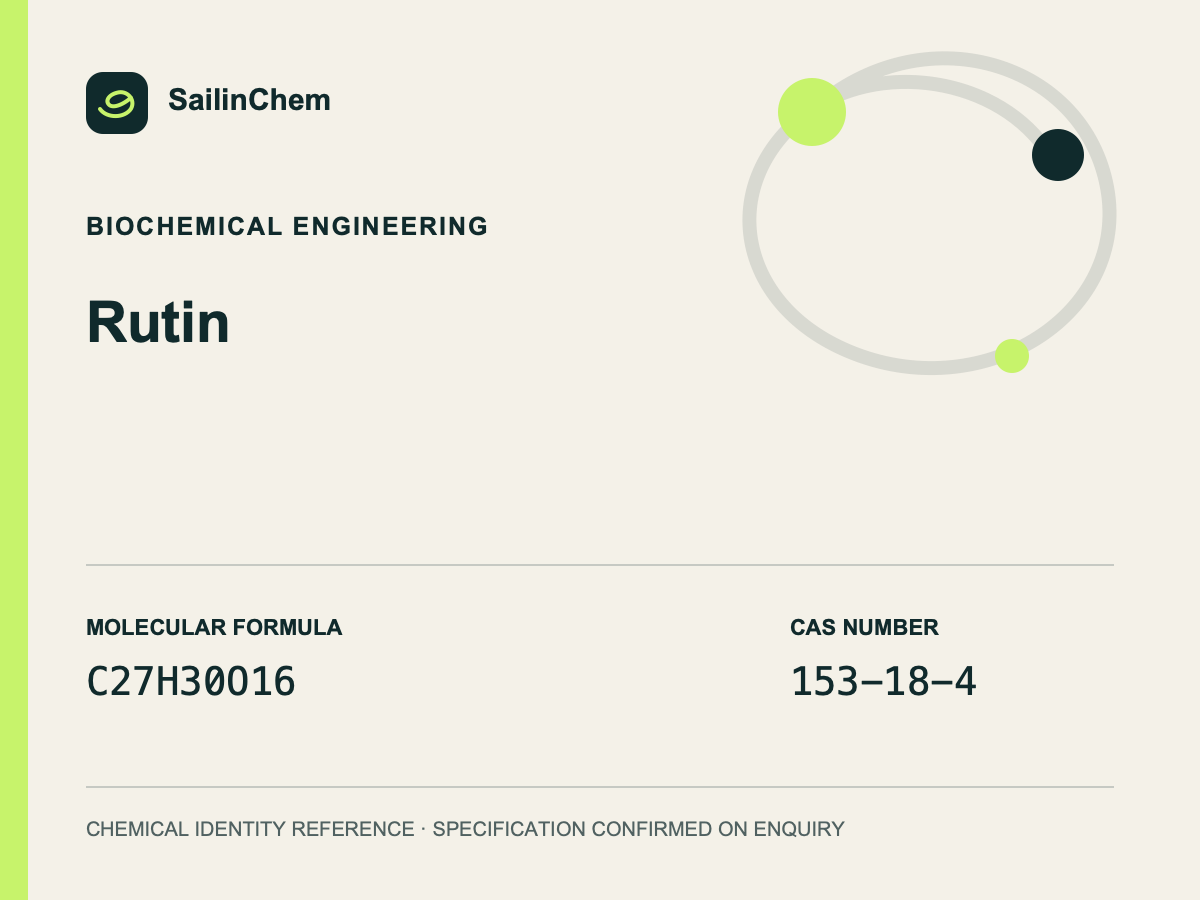 Rutin (CAS 153-18-4) chemical identity reference