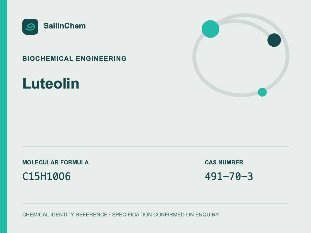 Luteolin (CAS 491-70-3) chemical identity reference