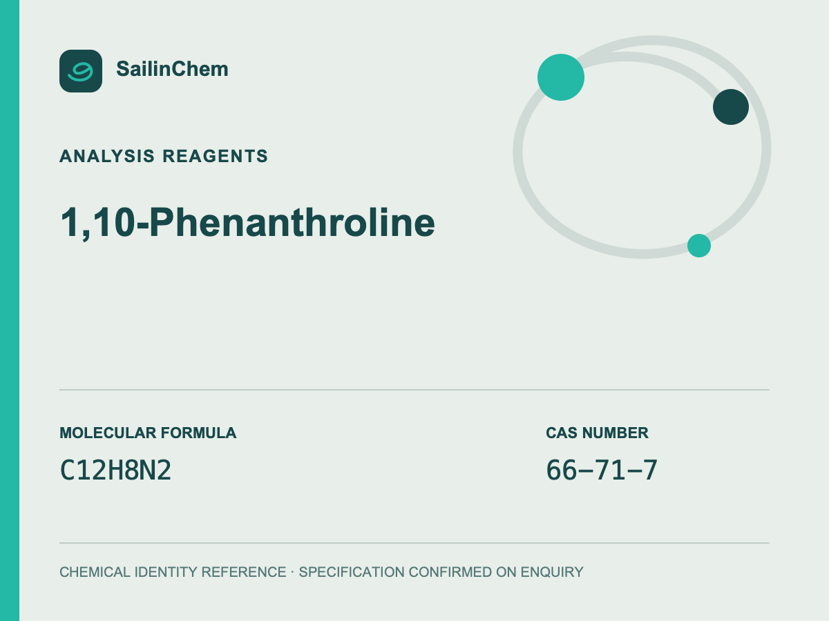 1,10-Phenanthroline (CAS 66-71-7) chemical identity reference