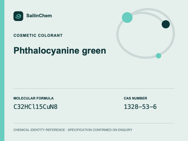 Phthalocyanine green (CAS 1328-53-6) chemical identity reference