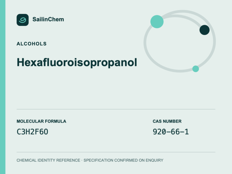 Hexafluoroisopropanol (CAS 920-66-1) chemical identity reference