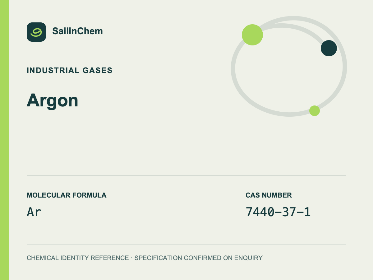 Argon (CAS 7440-37-1) chemical identity reference
