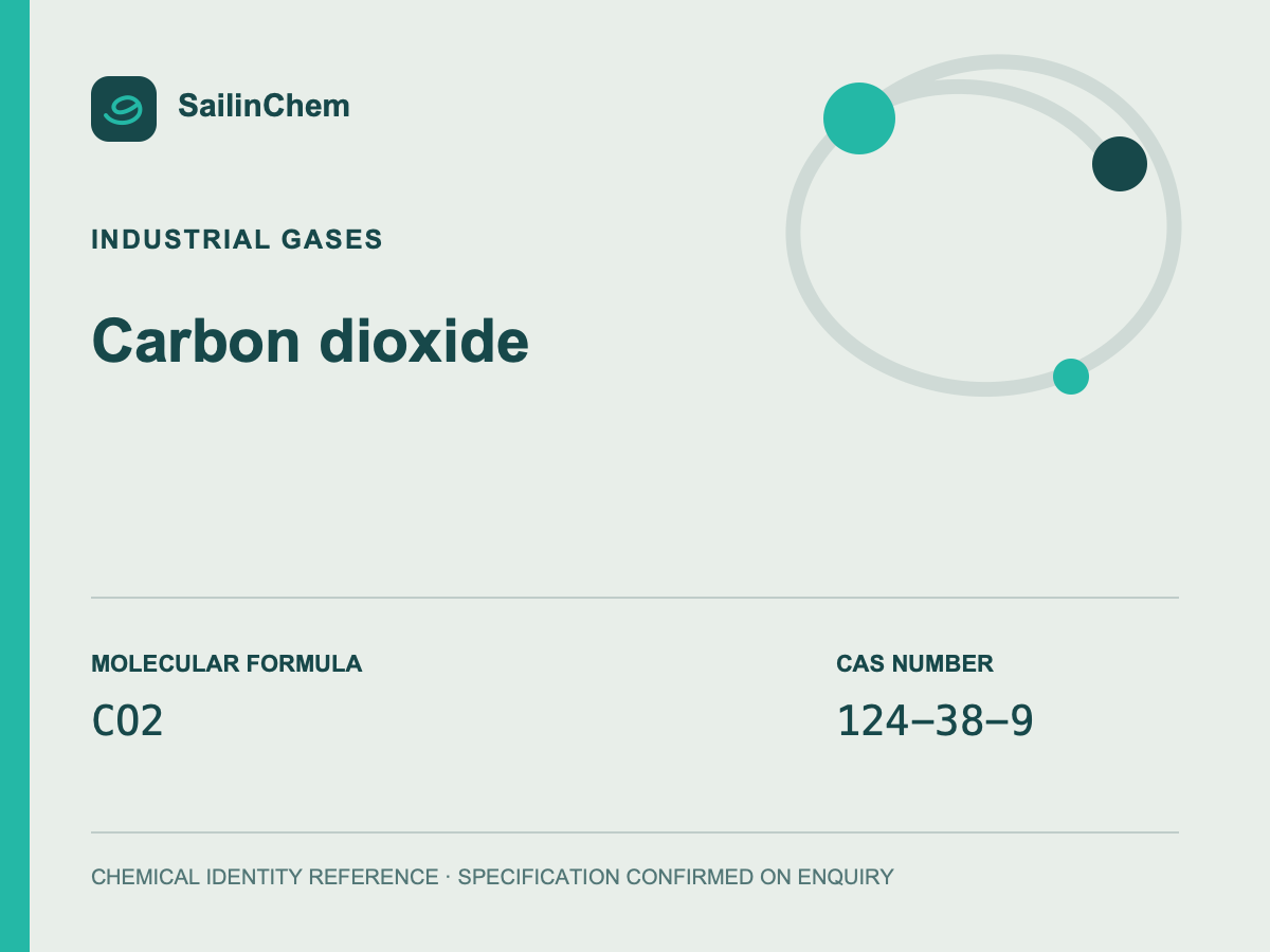 Carbon dioxide (CAS 124-38-9) chemical identity reference