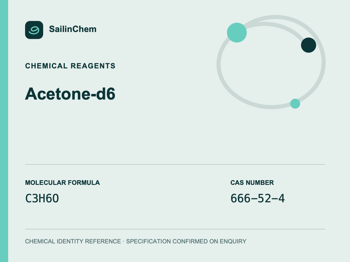 Acetone-d6 (CAS 666-52-4) chemical identity reference