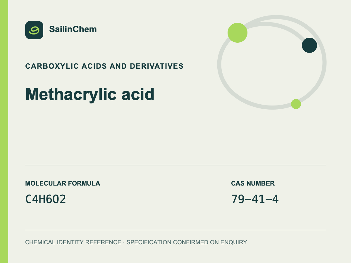 Methacrylic acid (CAS 79-41-4) chemical identity reference