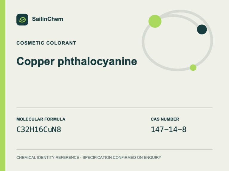 Copper phthalocyanine (CAS 147-14-8) chemical identity reference