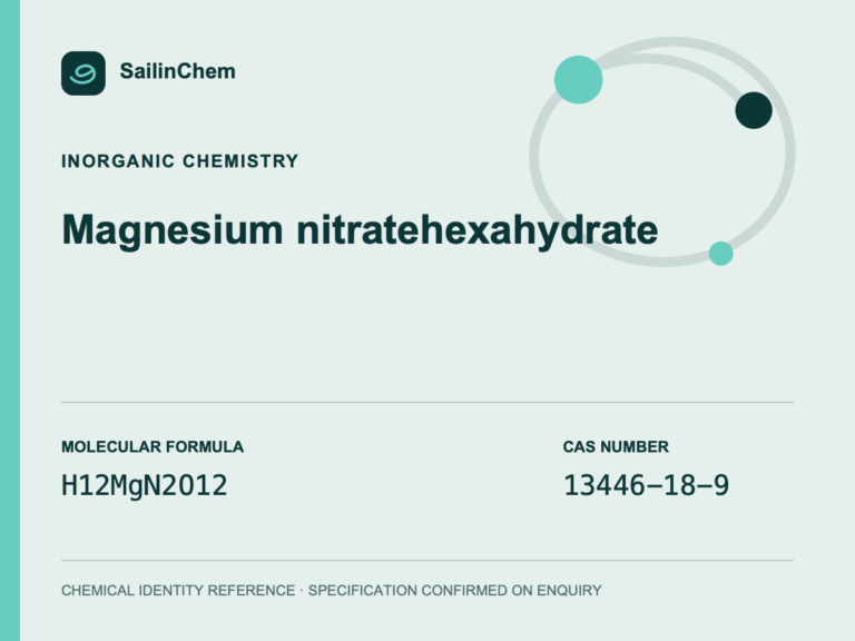 Magnesium nitrate hexahydrate (CAS 13446-18-9) chemical identity reference