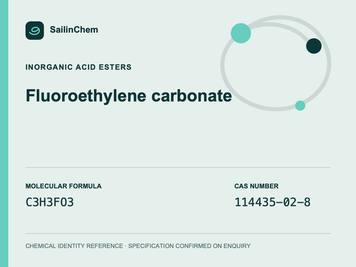 Fluoroethylene carbonate (CAS 114435-02-8) chemical identity reference