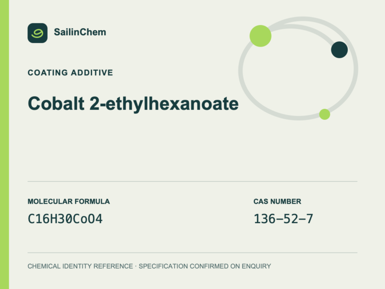 Cobalt 2-ethylhexanoate (CAS 136-52-7) chemical identity reference